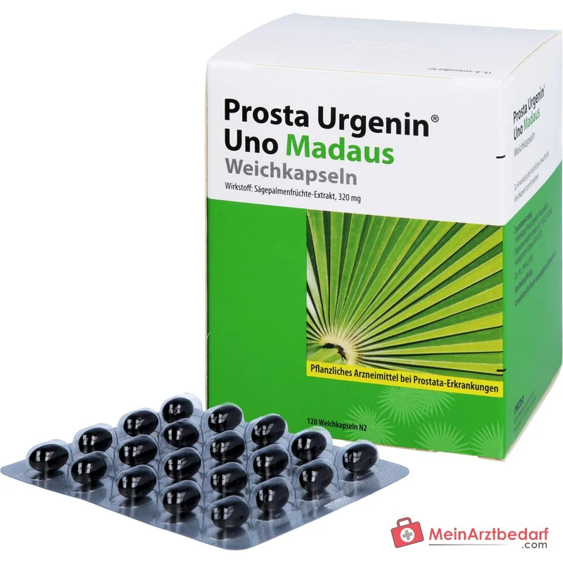 Prosta Urgenin Uno Madaus Sägepalmenfrüchte-Dickextrakt Weichkapseln, 60 St.