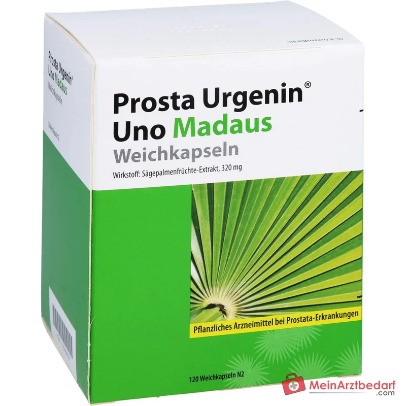 Prosta Urgenin Uno Madaus Sägepalmenfrüchte-Dickextrakt Weichkapseln, 60 St.
