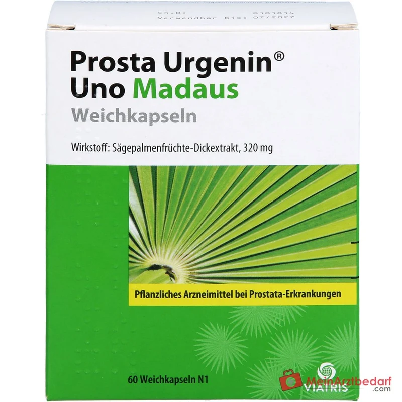 Prosta Urgenin Uno Madaus Sägepalmenfrüchte-Dickextrakt Weichkapseln, 60 St.