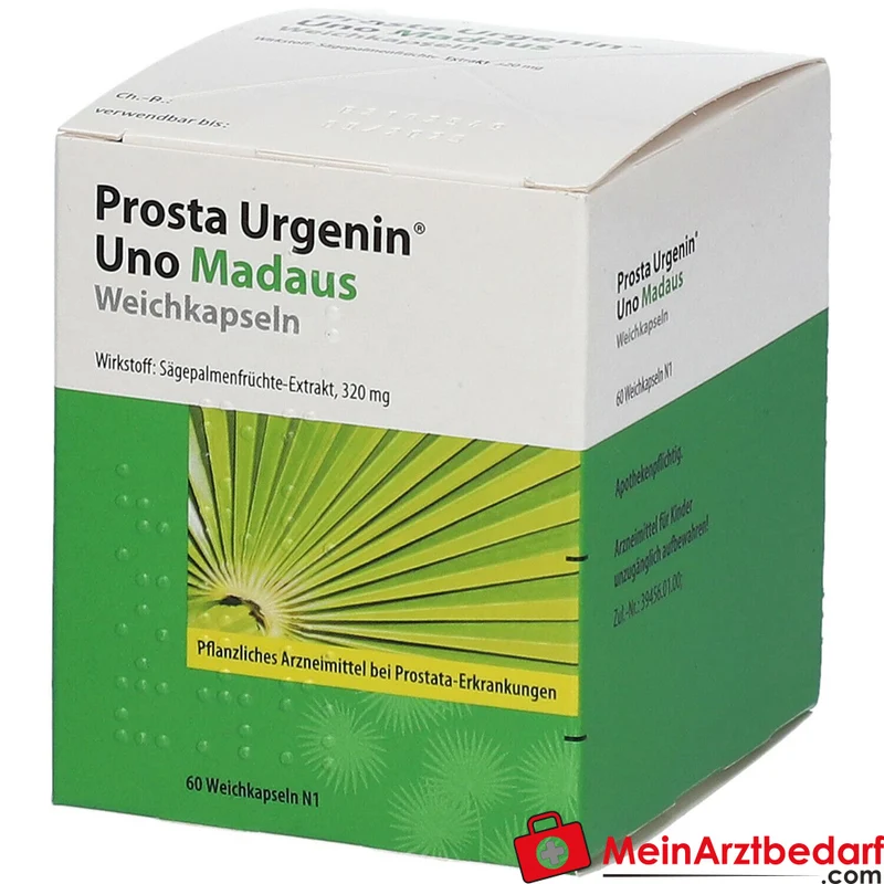 Prosta Urgenin Uno Madaus Sägepalmenfrüchte-Dickextrakt Weichkapseln, 60 St.