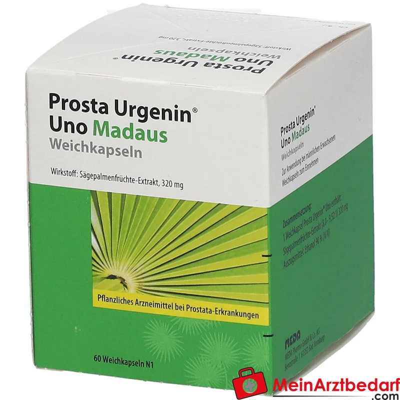 Prosta Urgenin Uno Madaus Sägepalmenfrüchte-Dickextrakt Weichkapseln, 60 St.