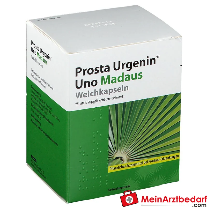 Prosta Urgenin Uno Madaus Sägepalmenfrüchte-Dickextrakt Weichkapseln, 60 St.