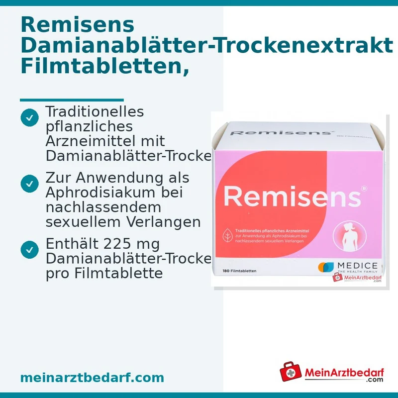 Remisens Damianablätter-Trockenextrakt Filmtabletten, 90 St.