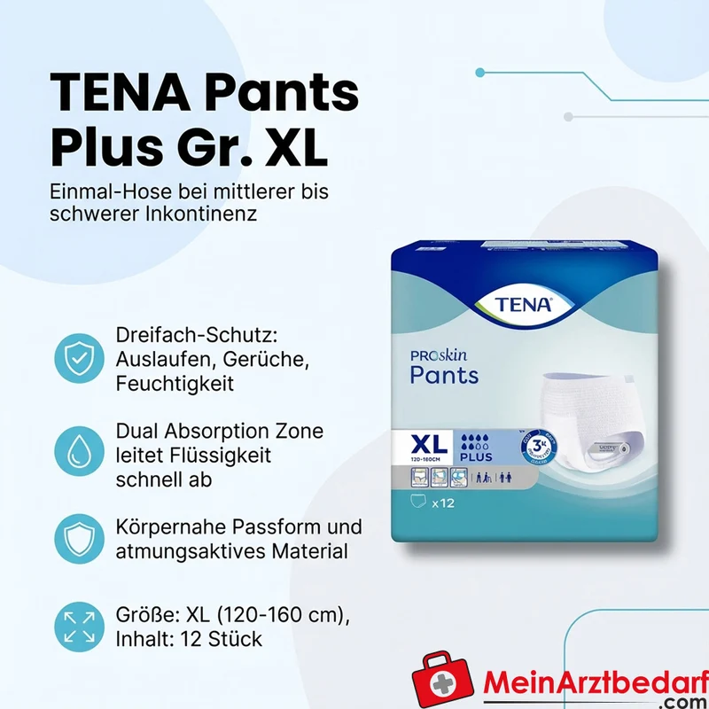 TENA Pants Plus Einmal-Hose Gr. XL Inkontinenz