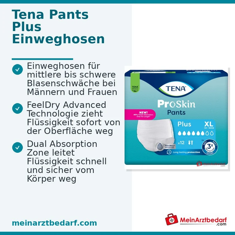 TENA Pants Plus Einmal-Hose Gr. XL Inkontinenz
