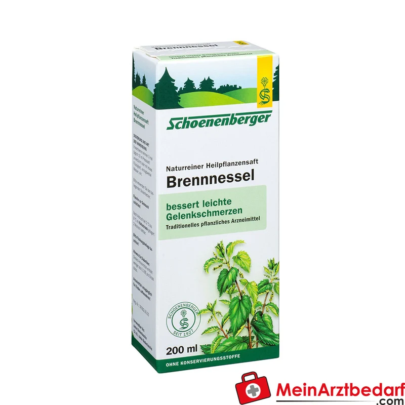 Schoenenberger Naturreiner Heilpflanzensaft Brennnessel Brennnesselkraut-Presssaft Saft, 200 ml
