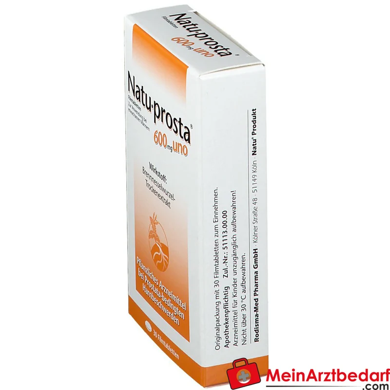 Rodisma-Med Natuprosta 600 mg uno Brennnesselwurzel-Trockenextrakt Filmtabletten, 100 St.