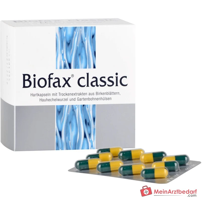Strathmann Biofax classic Birkenblätter-Trockenextrakt / Hauhechelwurzel-Trockenextrakt / Bohnenschalen-Trockenextrakt Hartkapseln, 60 St.