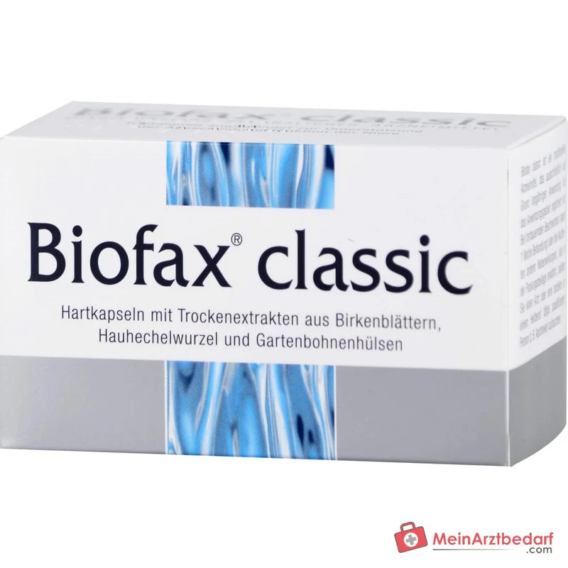 Strathmann Biofax classic Birkenblätter-Trockenextrakt / Hauhechelwurzel-Trockenextrakt / Bohnenschalen-Trockenextrakt Hartkapseln, 60 St.