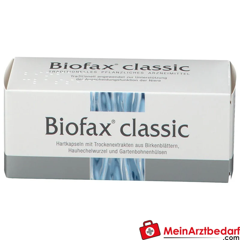 Strathmann Biofax classic Birkenblätter-Trockenextrakt / Hauhechelwurzel-Trockenextrakt / Bohnenschalen-Trockenextrakt Hartkapseln, 60 St.