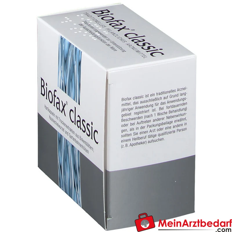 Strathmann Biofax classic Birkenblätter-Trockenextrakt / Hauhechelwurzel-Trockenextrakt / Bohnenschalen-Trockenextrakt Hartkapseln, 60 St.