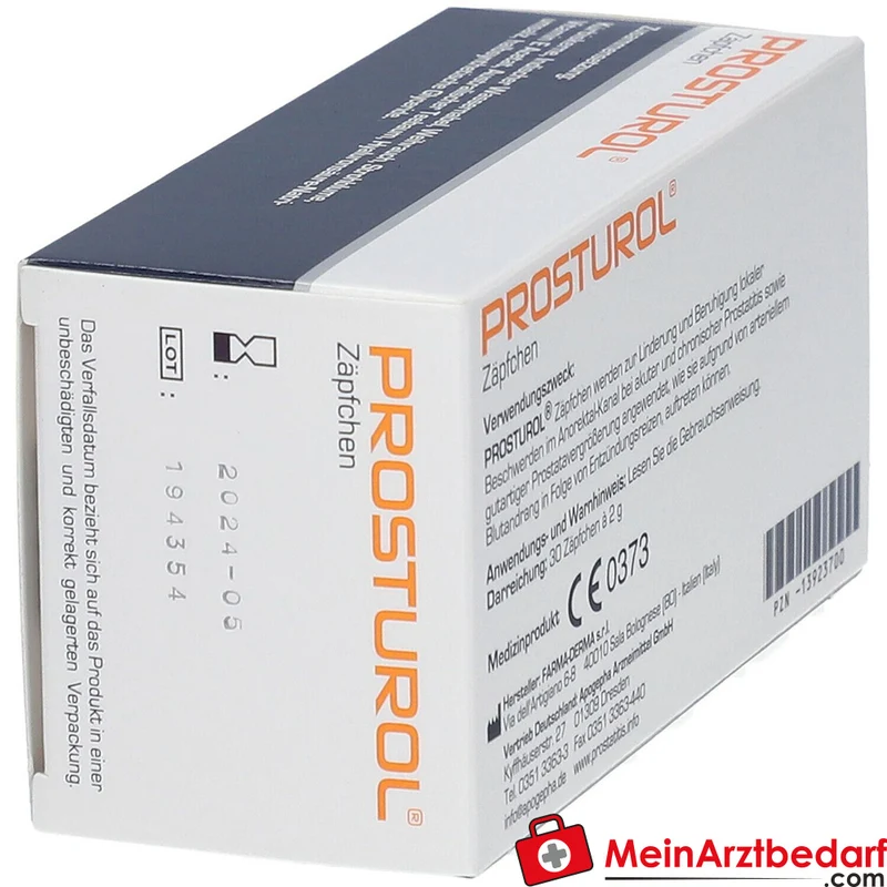 Prosturol Kürbiskerne / Indischer Wassernabel / Weihrauch / Strohblume / Vitamin E / Australischer Teebaum / Hyaluronsäure Zäpfchen, 10 St.