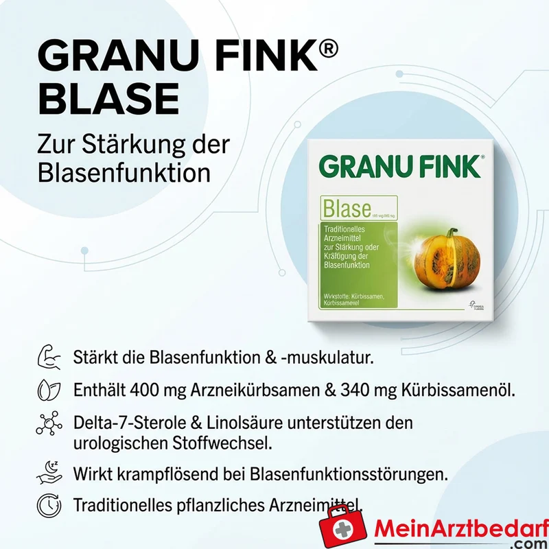 Granu Fink Blase Kürbissamen / Kürbissamenöl Hartkapseln, 100 St.