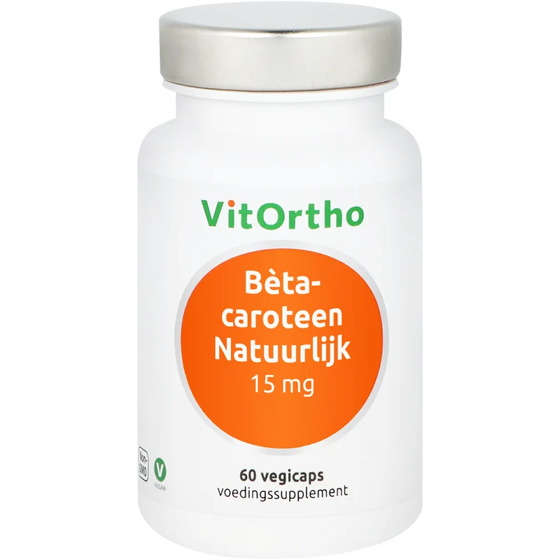 Vitortho Beta-caroteen natuurlijk 15mg 60 vcaps