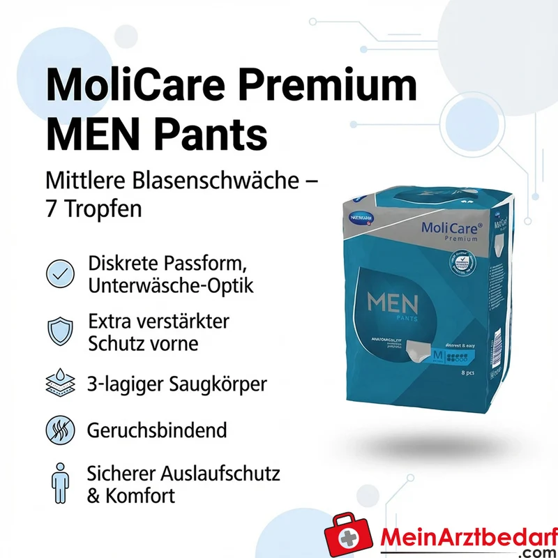 MoliCare Premium MEN Pants 7 Tropfen Gr. M Inkontinenz-Pants für Herren