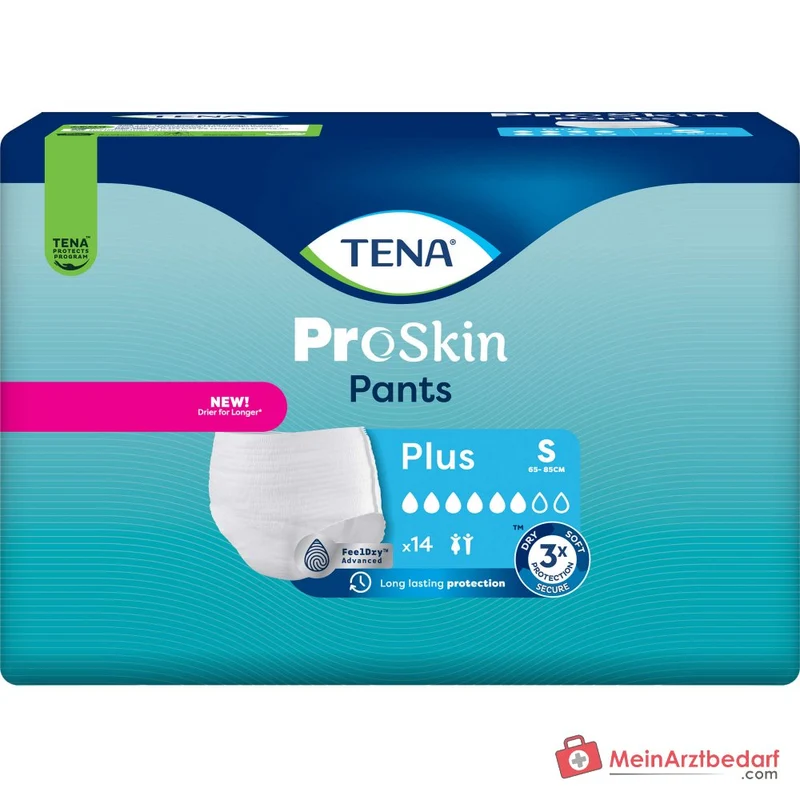 Tena Pants Plus Einweghosen bei mittlerer bis schwerer Inkontinenz, Größe S, 14 St.