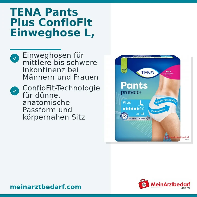 TENA Pants Plus ConfioFit L Einweghosen 32 Stück