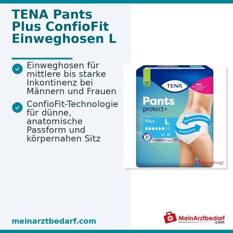 TENA Pants Plus ConfioFit L Einweghosen 32 Stück