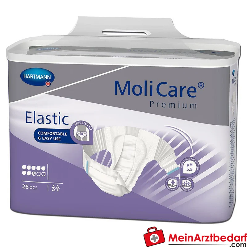 MoliCare Premium Elastic Inkontinenz-Slip 8 Tropfen Größe S (70–90 cm)