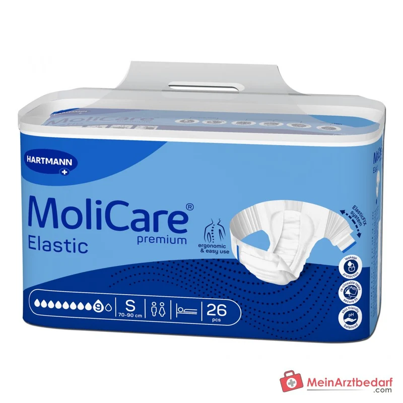 MoliCare Premium Elastic Inkontinenz-Slip 8 Tropfen Größe S (70–90 cm)