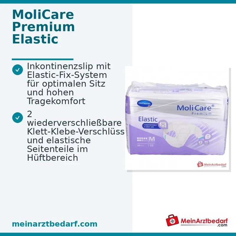 MoliCare Premium Elastic 8 Tropfen Inkontinenz-Slip Größe M