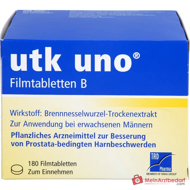 TAD Pharma utk uno Brennnesselwurzel-Trockenextrakt Filmtabletten, 120 St.