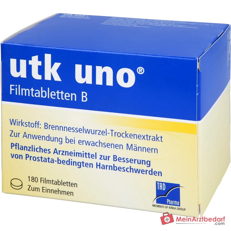 TAD Pharma utk uno Brennnesselwurzel-Trockenextrakt Filmtabletten, 120 St.