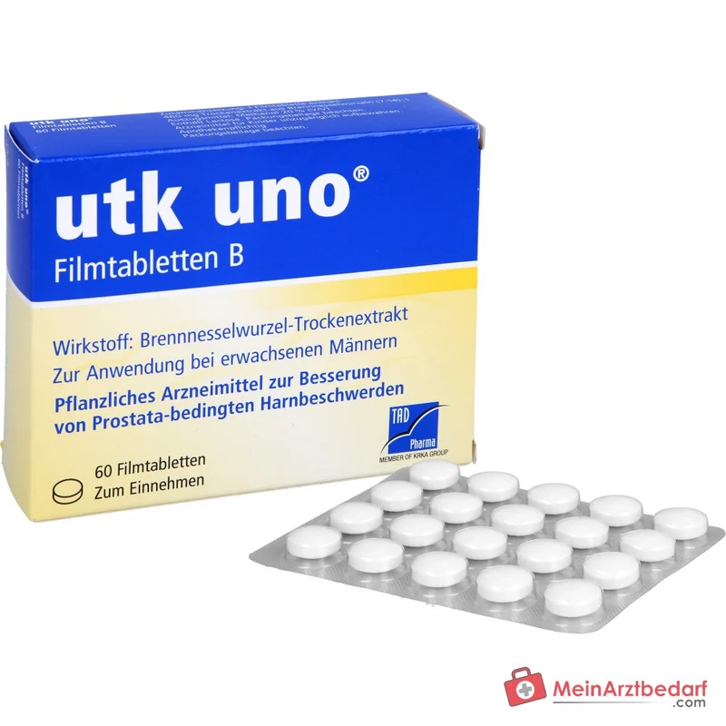 TAD Pharma utk uno Brennnesselwurzel-Trockenextrakt Filmtabletten, 120 St.