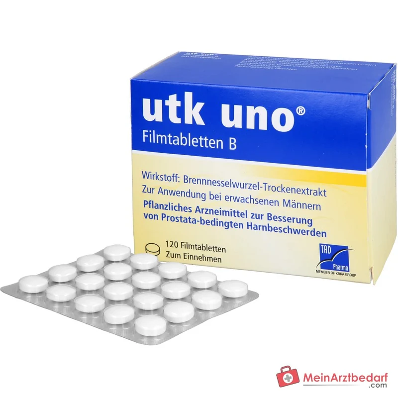TAD Pharma utk uno Brennnesselwurzel-Trockenextrakt Filmtabletten, 120 St.