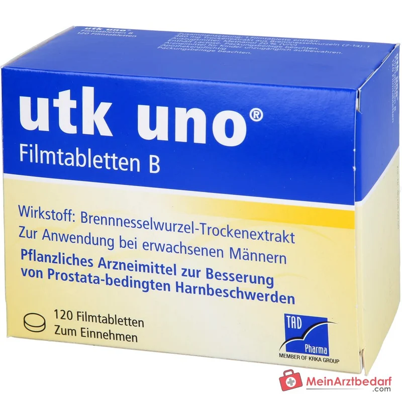 TAD Pharma utk uno Brennnesselwurzel-Trockenextrakt Filmtabletten, 120 St.