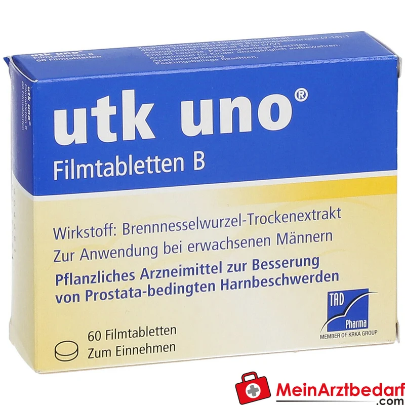 TAD Pharma utk uno Brennnesselwurzel-Trockenextrakt Filmtabletten, 120 St.