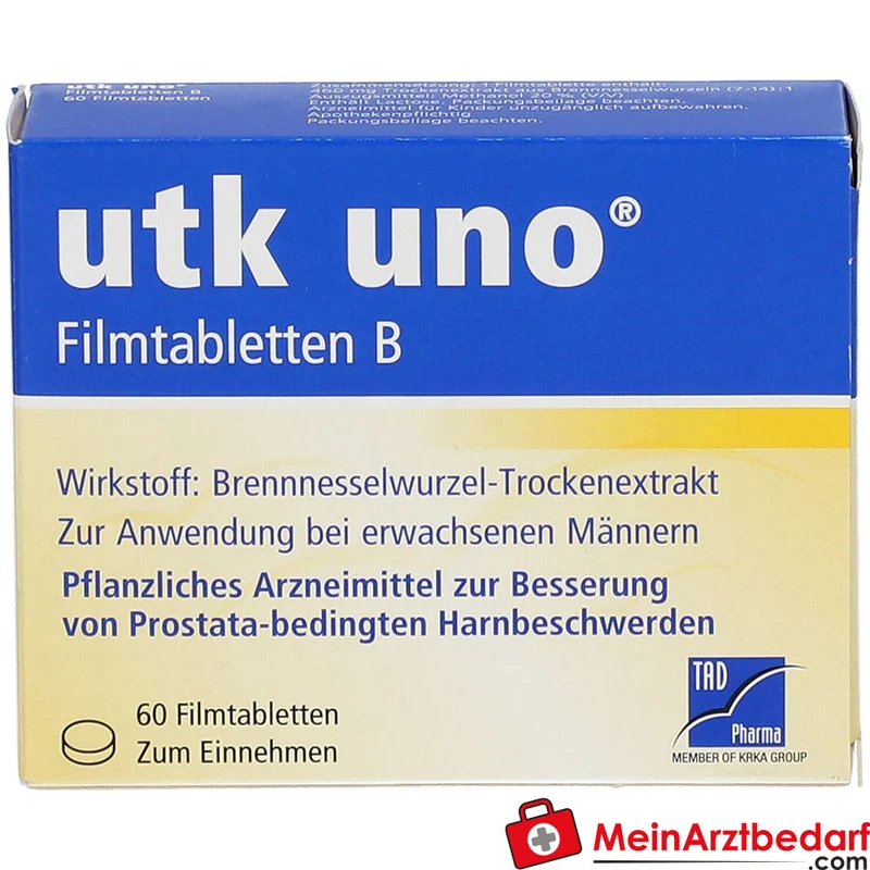 TAD Pharma utk uno Brennnesselwurzel-Trockenextrakt Filmtabletten, 120 St.