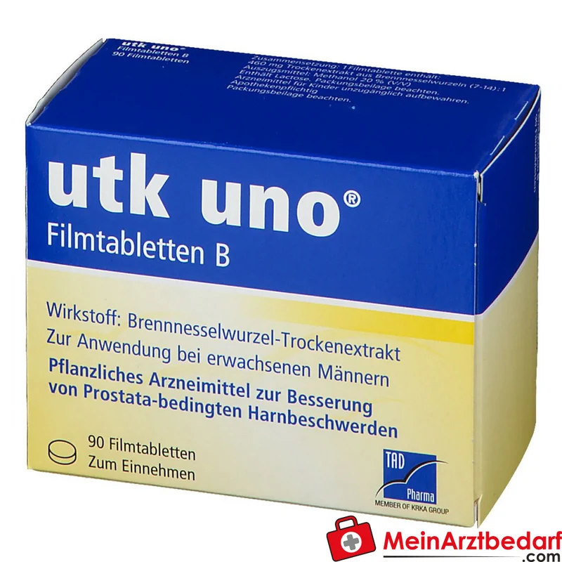 TAD Pharma utk uno Brennnesselwurzel-Trockenextrakt Filmtabletten, 120 St.