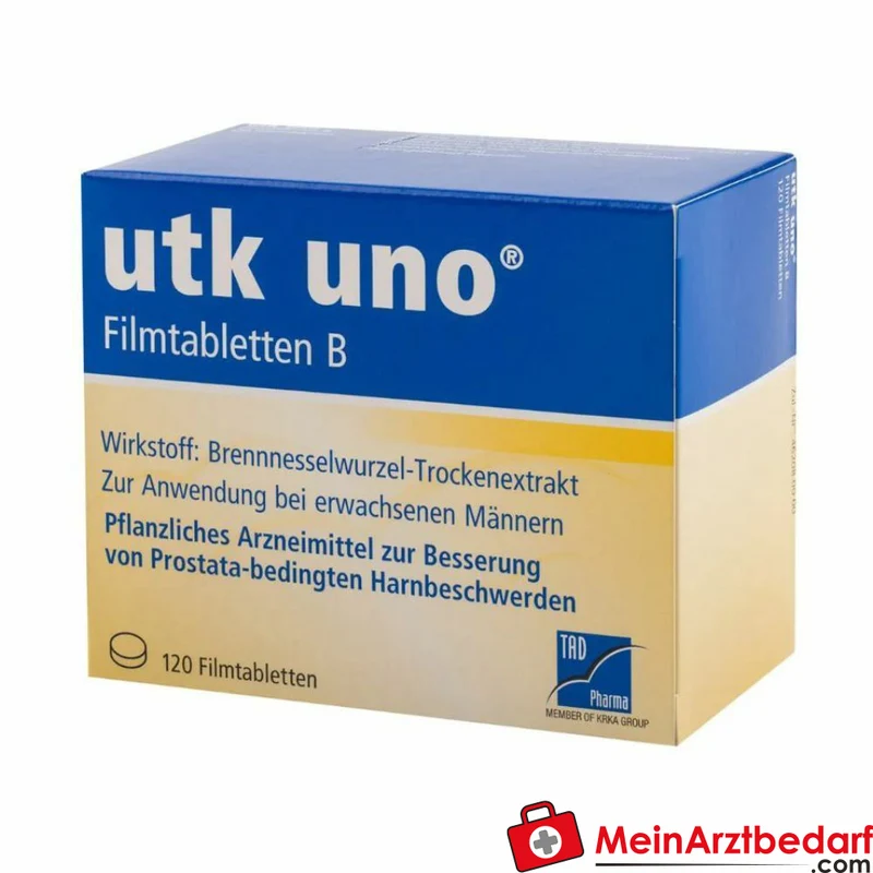 TAD Pharma utk uno Brennnesselwurzel-Trockenextrakt Filmtabletten, 120 St.