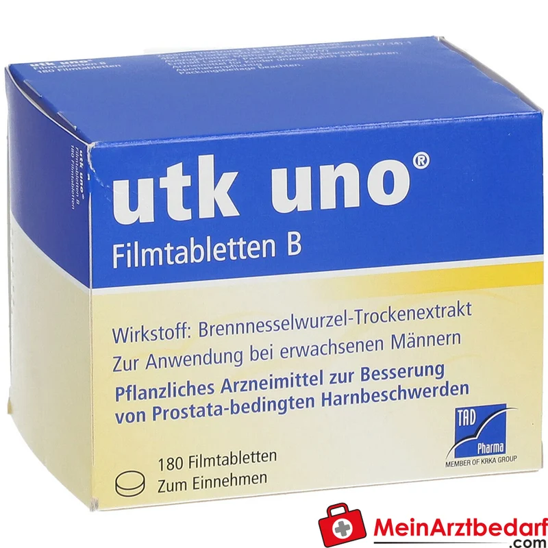 TAD Pharma utk uno Brennnesselwurzel-Trockenextrakt Filmtabletten, 120 St.