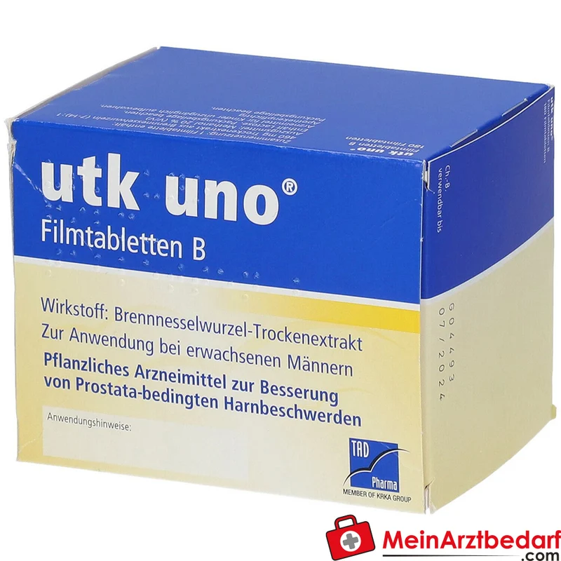 TAD Pharma utk uno Brennnesselwurzel-Trockenextrakt Filmtabletten, 120 St.