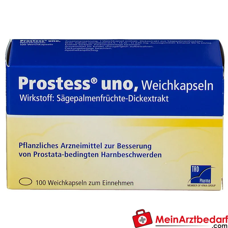 TAD Pharma Prostess uno Sägepalmenfrüchte-Dickextrakt Weichkapseln, 100 St.