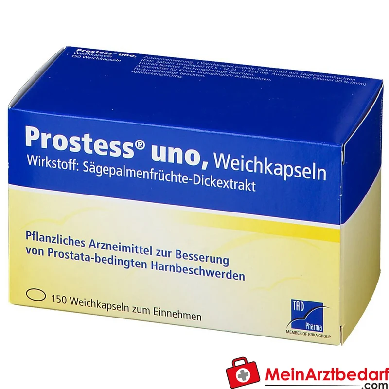 TAD Pharma Prostess uno Sägepalmenfrüchte-Dickextrakt Weichkapseln, 100 St.