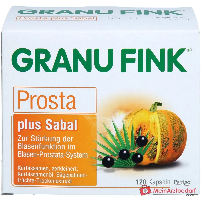 Granu Fink Prosta plus Sabal Kürbissamen / Kürbissamenöl / Sägepalmenfrüchte-Trockenextrakt Hartkapseln, 200 St.