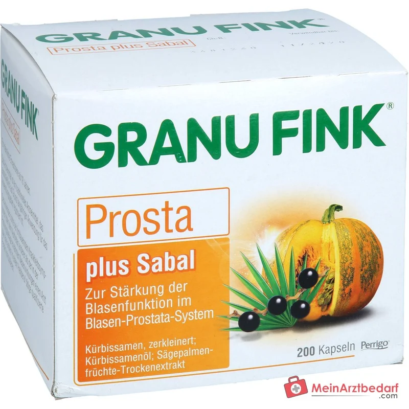 Granu Fink Prosta plus Sabal Kürbissamen / Kürbissamenöl / Sägepalmenfrüchte-Trockenextrakt Hartkapseln, 200 St.