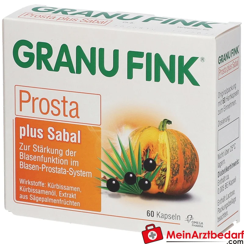Granu Fink Prosta plus Sabal Kürbissamen / Kürbissamenöl / Sägepalmenfrüchte-Trockenextrakt Hartkapseln, 200 St.
