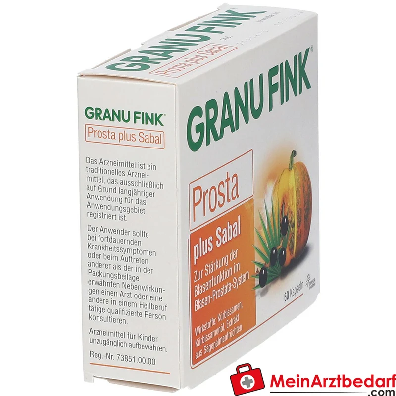 Granu Fink Prosta plus Sabal Kürbissamen / Kürbissamenöl / Sägepalmenfrüchte-Trockenextrakt Hartkapseln, 200 St.