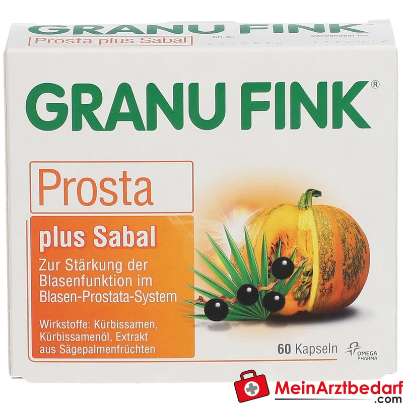 Granu Fink Prosta plus Sabal Kürbissamen / Kürbissamenöl / Sägepalmenfrüchte-Trockenextrakt Hartkapseln, 200 St.