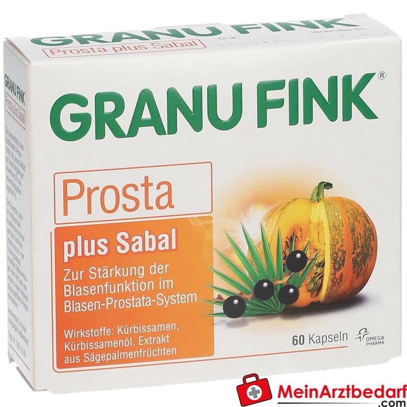 Granu Fink Prosta plus Sabal Kürbissamen / Kürbissamenöl / Sägepalmenfrüchte-Trockenextrakt Hartkapseln, 200 St.