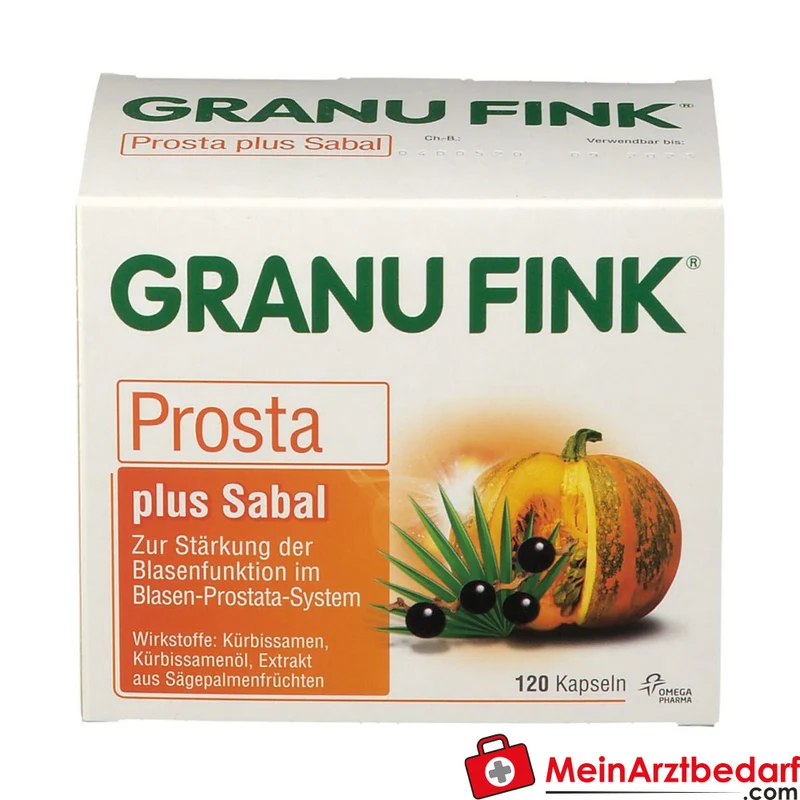 Granu Fink Prosta plus Sabal Kürbissamen / Kürbissamenöl / Sägepalmenfrüchte-Trockenextrakt Hartkapseln, 200 St.