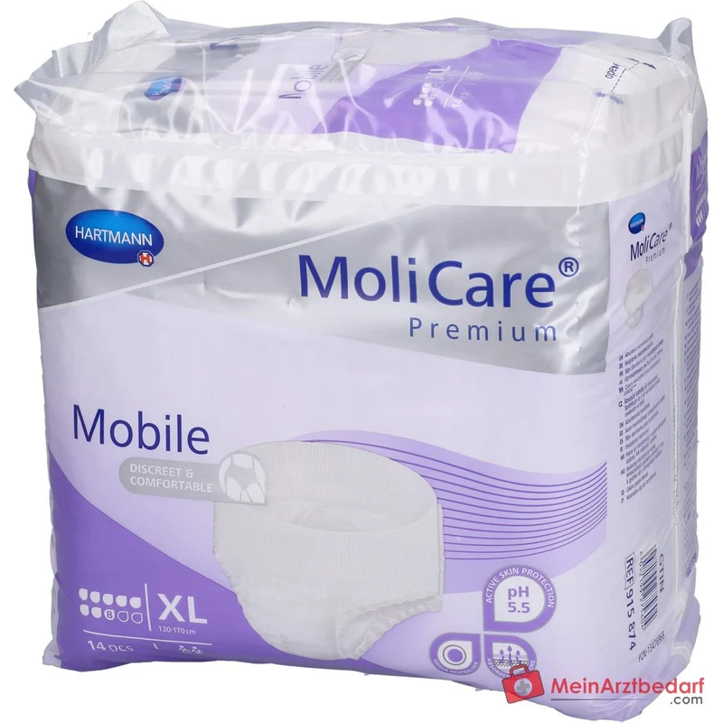 MoliCare Premium Mobile 8 Tropfen Einweghose XL, 56 St.