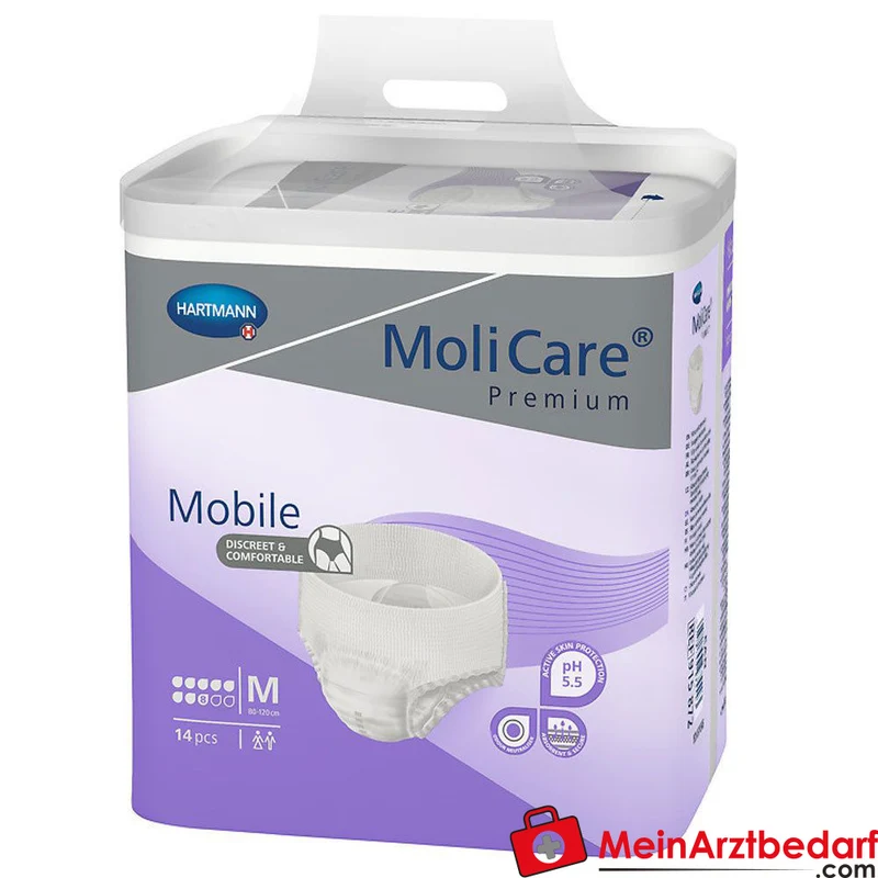 PAUL HARTMANN MoliCare Premium Mobile 8 Tropfen Einweghose, Größe M, 3x14 Stück