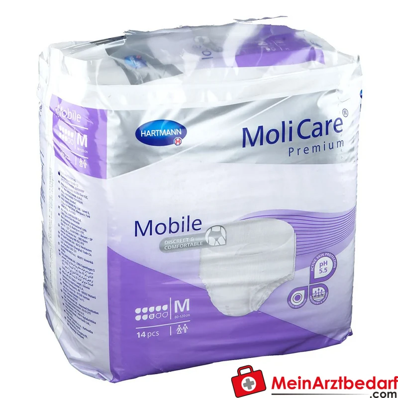 PAUL HARTMANN MoliCare Premium Mobile 8 Tropfen Einweghose, Größe M, 3x14 Stück