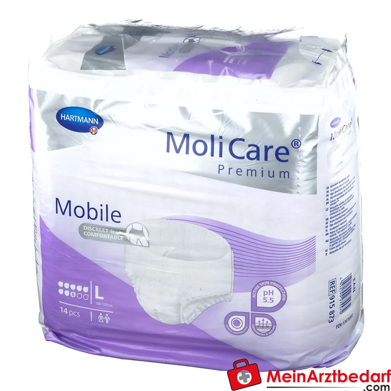 Hartmann MoliCare Premium Mobile 8 Tropfen Einweghose Größe L, 56 Stück