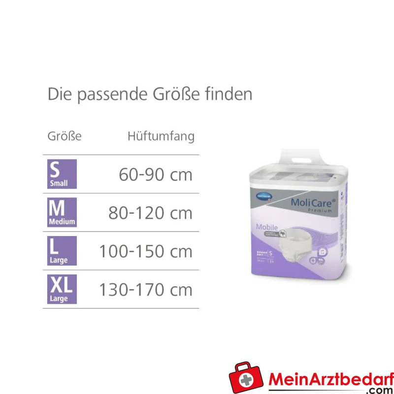 Hartmann MoliCare Premium Mobile 8 Tropfen Einweghose Größe L, 56 Stück